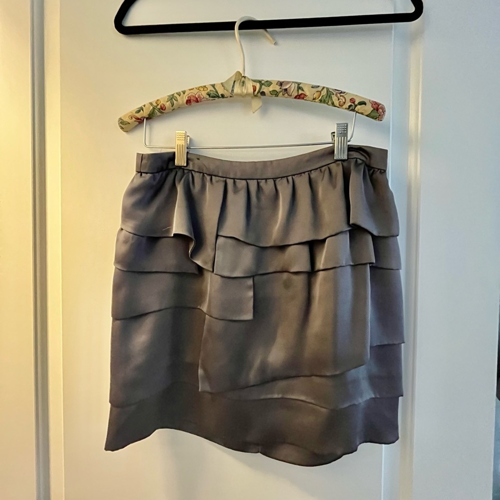 Elegant /Sexy Gray Ruffled Skirt